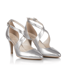 Bridal shoes Ida leather silver