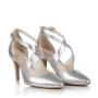 Bridal shoes Ida leather silver