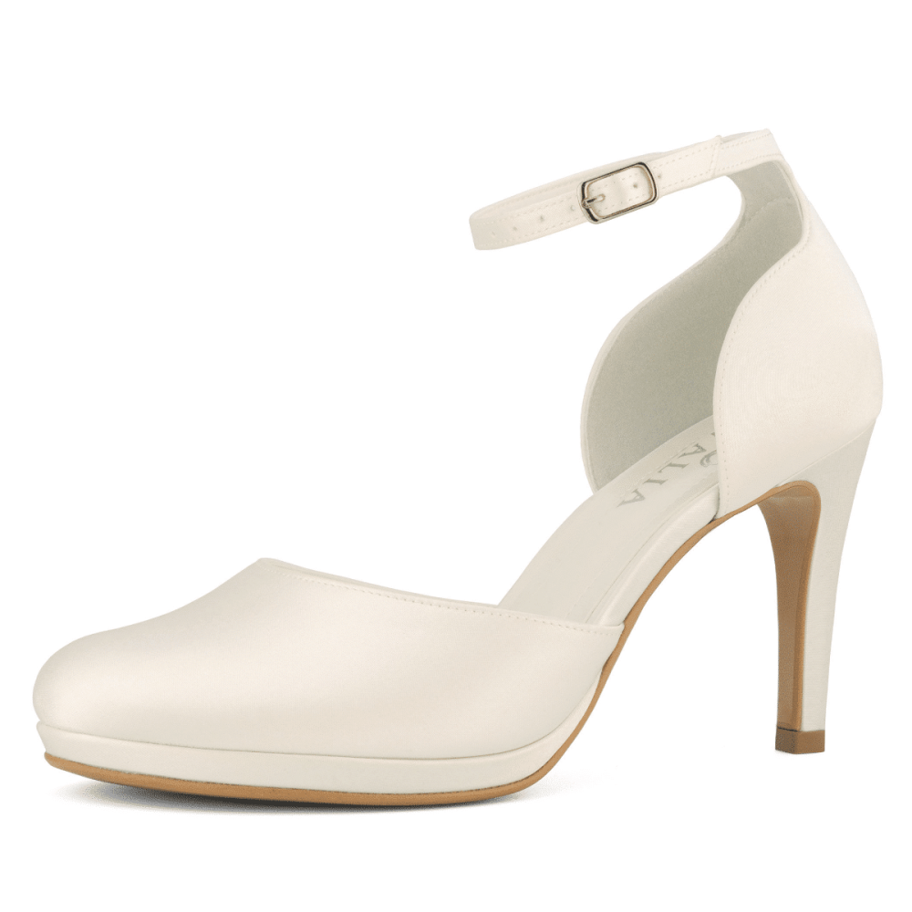 Свадебные атласные туфли Avalia IVETT Ivory