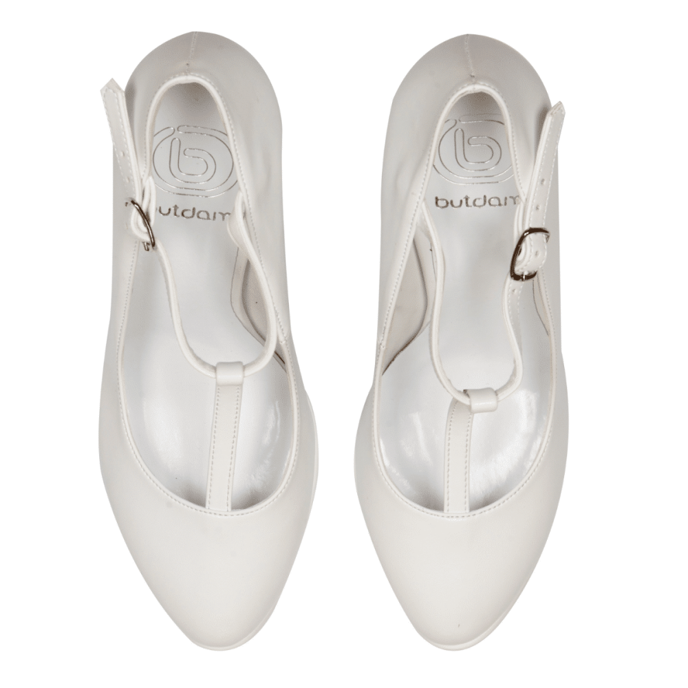 Bridal shoes Melina white leather