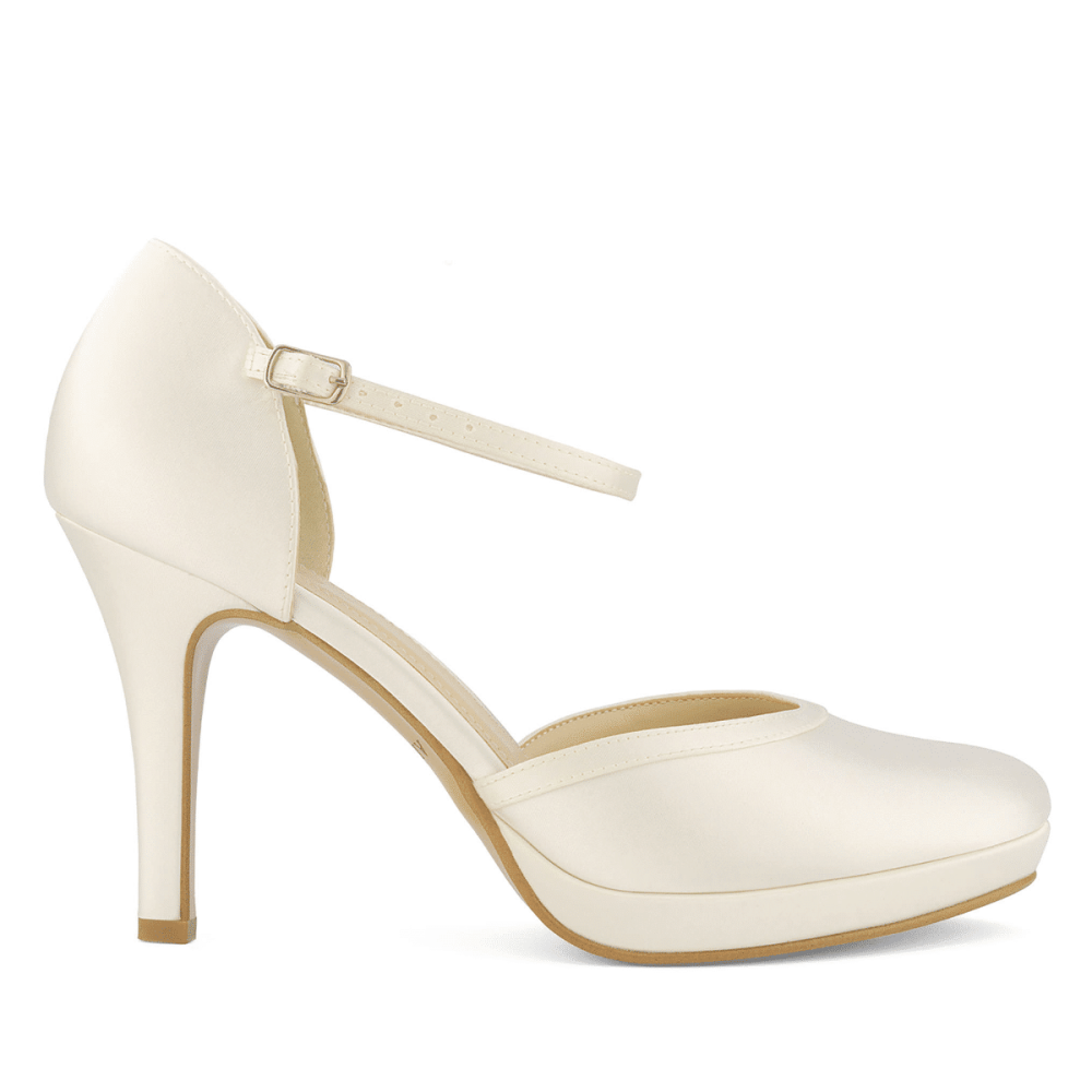 Свадебные атласные туфли Avalia DONA Ivory