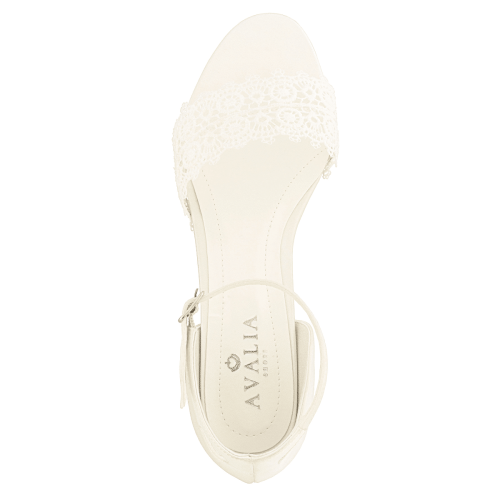 Wedding shoes Avalia BONNIE Ivory Satin