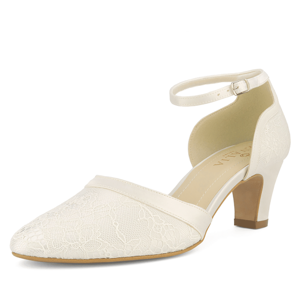 Свадебные атласные туфли Avalia KATI Ivory