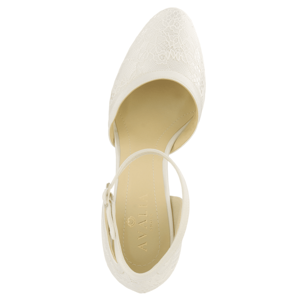 Свадебные атласные туфли Avalia KATI Ivory