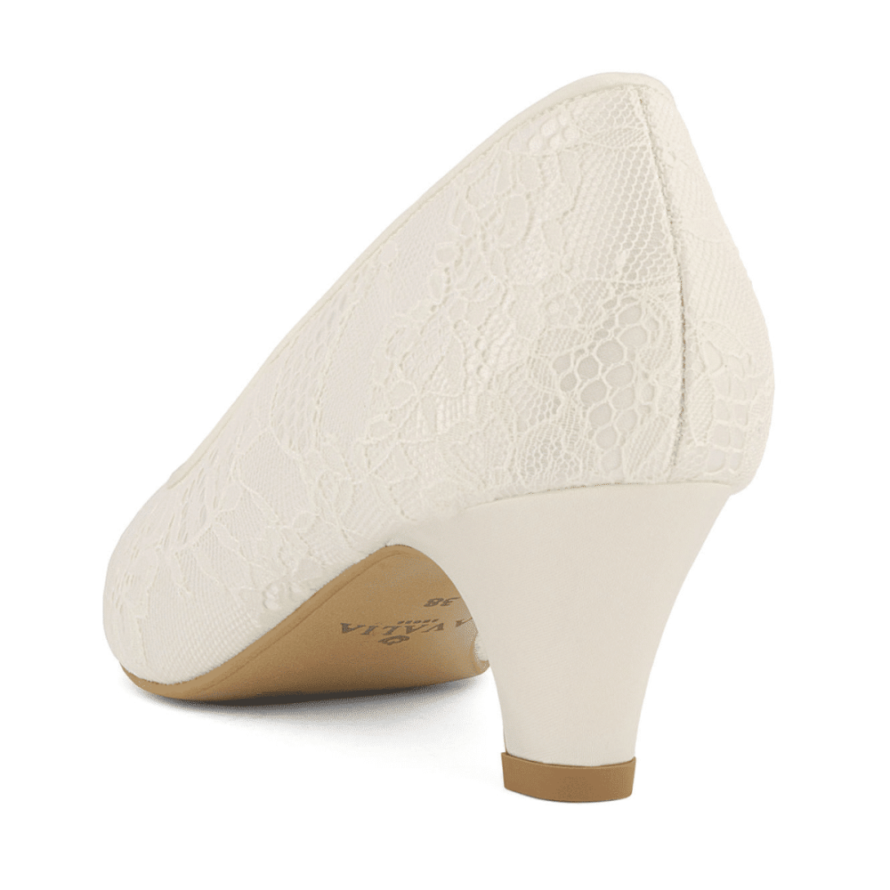 Свадебные атласные туфли Avalia LARA Ivory