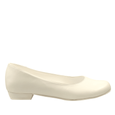 Bridal ballet flats Blair leather ivory