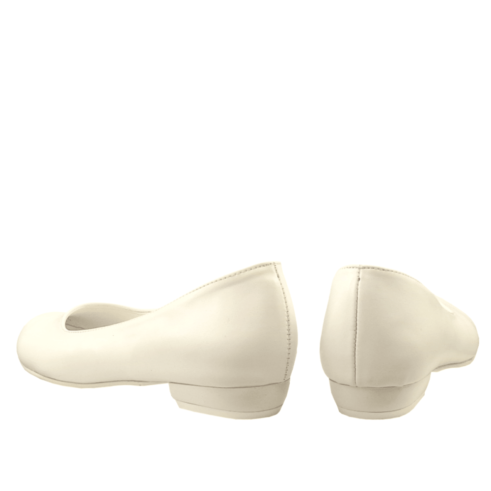 Bridal ballet flats Blair leather ivory