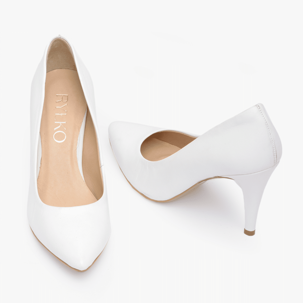 Vera white wedding shoes