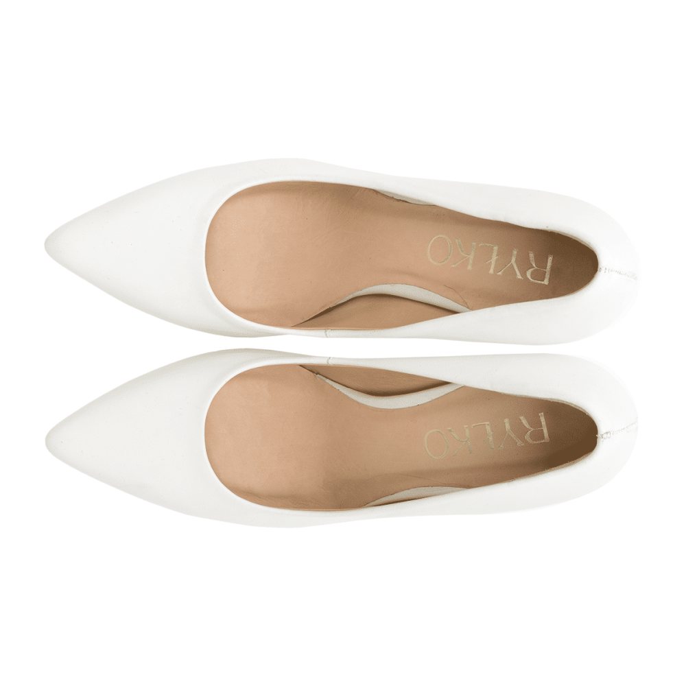 Vera white wedding shoes