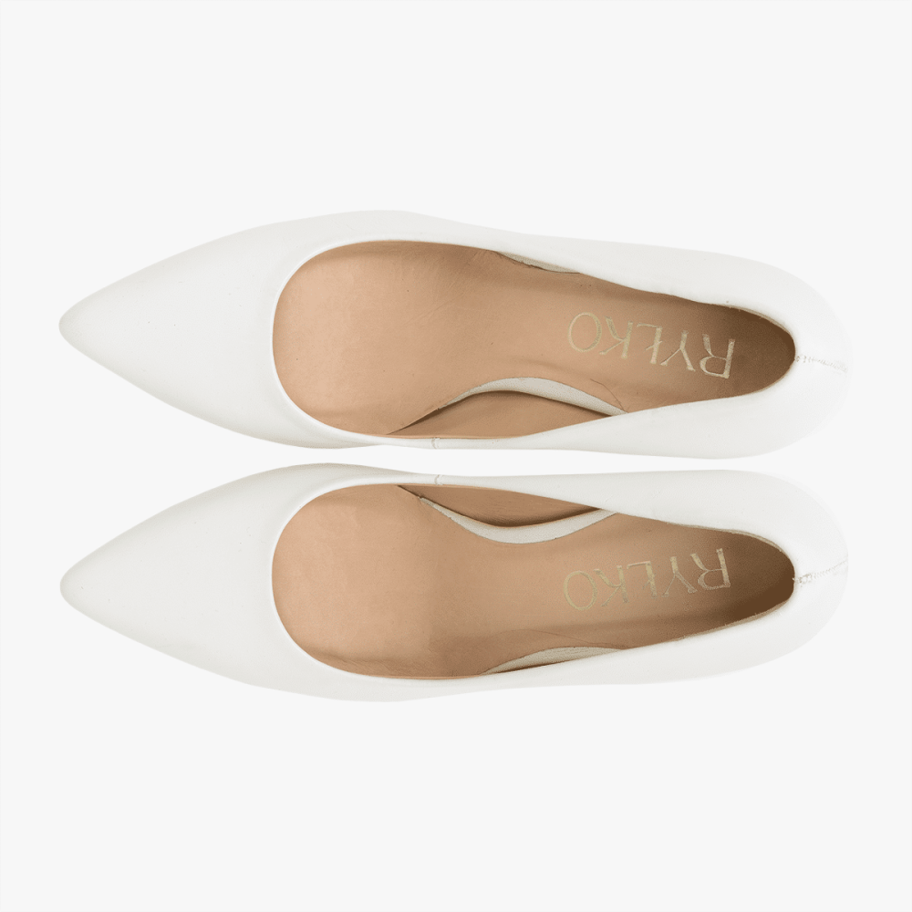 Vera white wedding shoes
