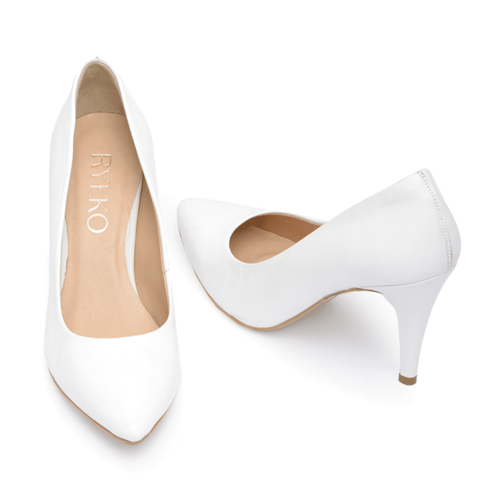 Vera white wedding shoes