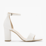 Bridal shoes sandals ina white