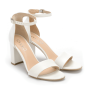 Bridal shoes sandals ina white