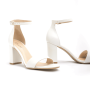 Bridal shoes sandals ina white