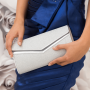 G. Westerleigh Segovia silver handbag