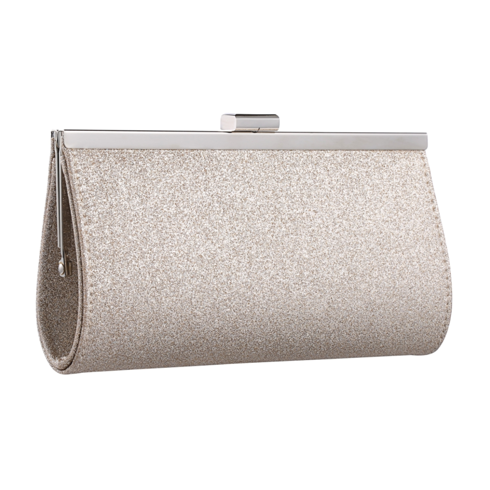 Vanessa champagne glitter handbag