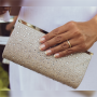 Handbag Valentina Champagne-Zirconia