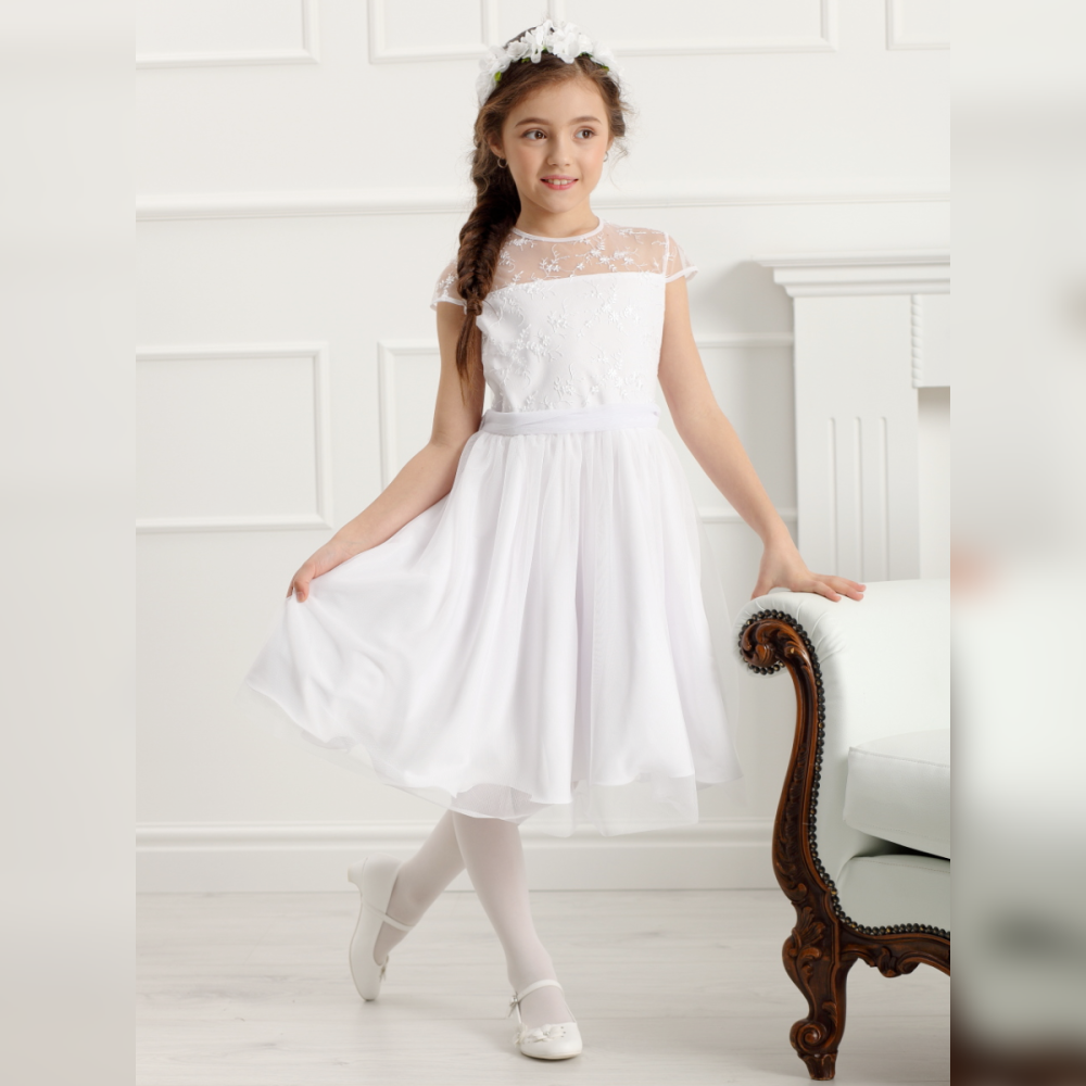 Communion dress Dalary DK-116 White