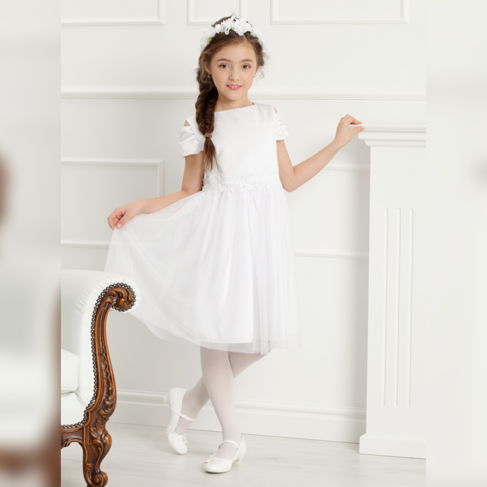 Communion dress Dalary DK-118 white