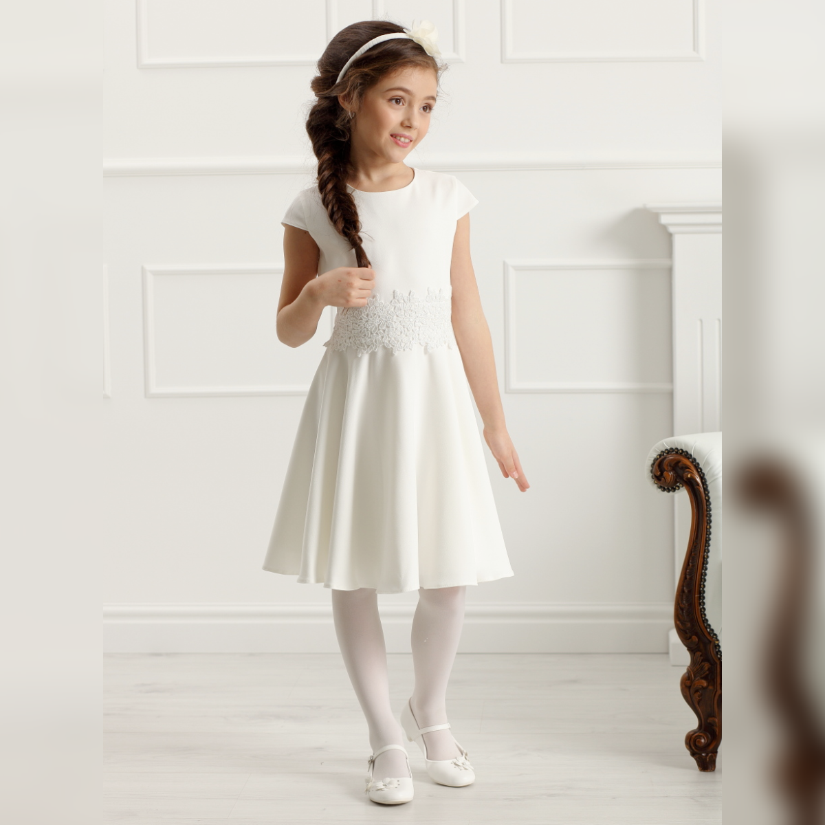 Communion dresses Communion dress Dalary DK 107 Ivory